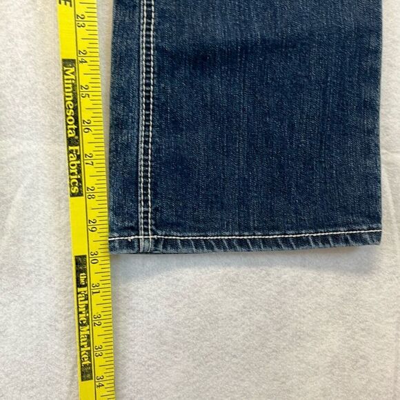 SOUNDGIRL Jeans Women's Size 9 Blue Denim Sequin Embroidered Bootcut Medium Wash - Picture 10 of 14